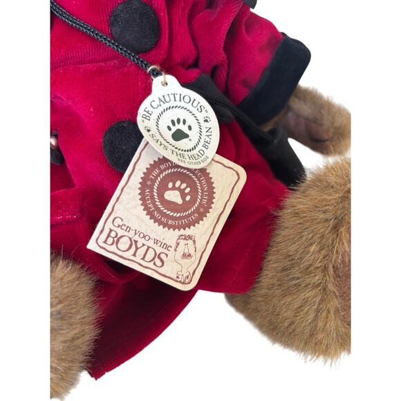 "Constance Bearyfine" plush bear "Gen-yoo-wine T.J.'s Best Dressed" Boyds Bears - Picture 2 of 6